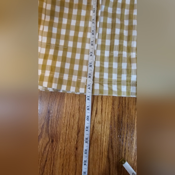 Zara Gingham cropped shirt/Jacket Button Front Size Medium - Picture 12 of 12